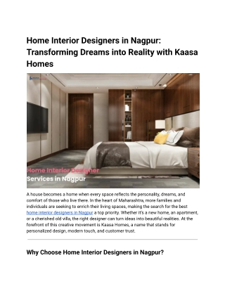 home interior designers in nagpur