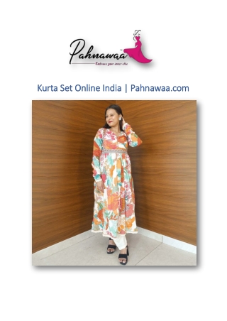 Kurta Set Online India | Pahnawaa.com