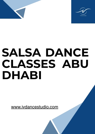 Get the Best Salsa Dance Classes in Abu Dhabi for Beginners