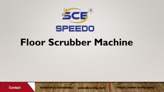 Floor Scrubber Machine