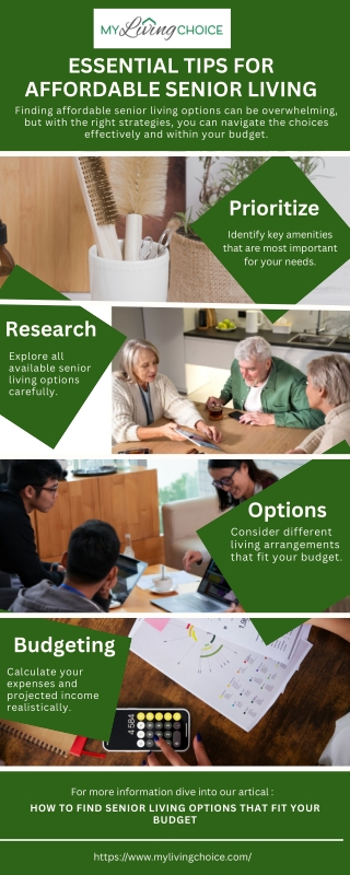 Essential Tips for Affordable Senior Living