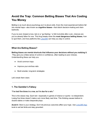 The Psychology of Betting: Transform Impulse into Strategic Wins