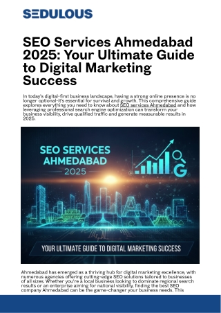 SEO Services Ahmedabad 2025 Your Ultimate Guide to Digital Marketing Success