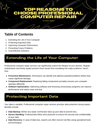 Top Reasons to Choose Professional Computer Repair Services for Every Device