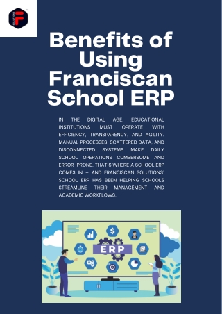 Benefits of Using Franciscan School ERP