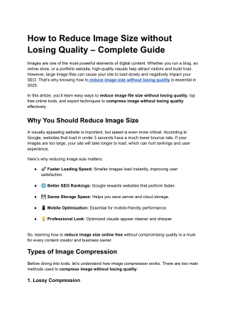 How to Reduce Image Size without Losing Quality – Complete Guide