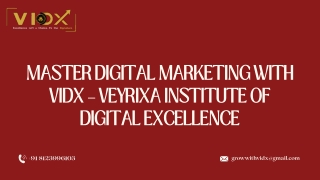 Best Digital Marketing Courses in Bangalore - VIDX