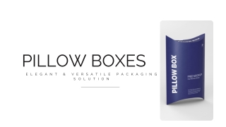 Premium Pillow Box Designs