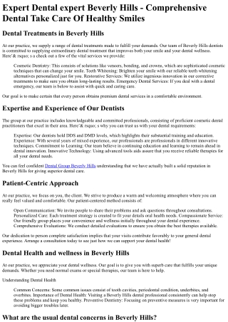 Dental Group of Beverly Hills