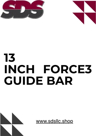 Upgrade Your Chainsaw with a 13 Inch Force3 Guide Bar Today