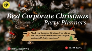 Corporate Christmas Party Planners