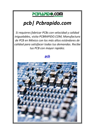 pcb| Pcbrapido.com
