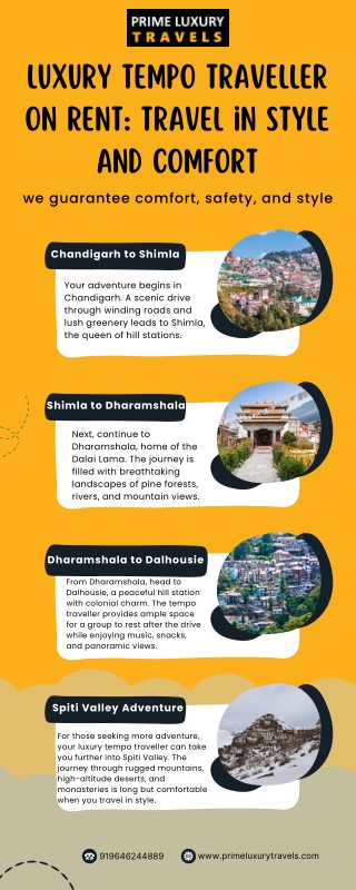 Luxury Tempo Traveller on Rent Travel in Style and Comfort