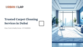 Trusted Carpet Cleaning Services in Dubai