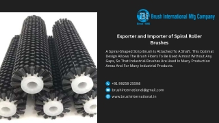 Brush Roll, Nylon Roller Brushes Manufacturers from Ahmedabad