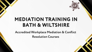 Mediation Training  Workplace Mediation Courses in Bath & Wiltshire