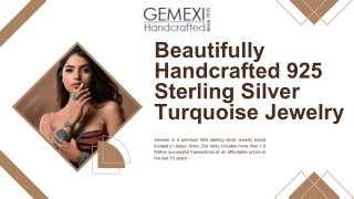 Beautifully Handcrafted 925 Sterling Silver Turquoise Jewelry