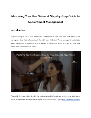 Simplify Scheduling and Grow Your Salon Fast