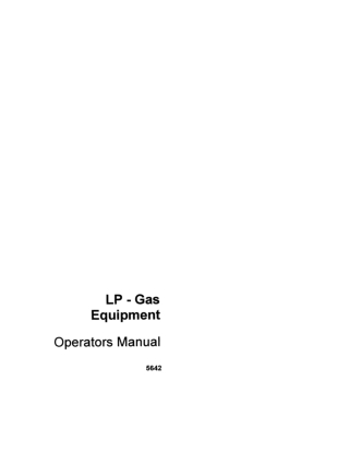 Case IH LP-GAS Equipment for Model LA Series Tractors Operator’s Manual Instant Download (Publication No.5642)