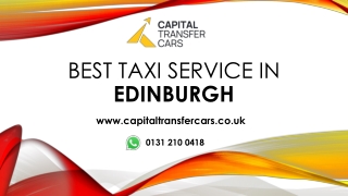 Best Taxi Service in Edinburgh
