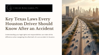 Key Texas Laws Every Houston Driver Should Know After an Accident