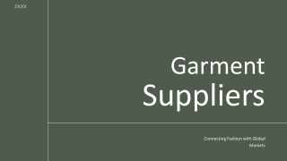 Garment Suppliers in India