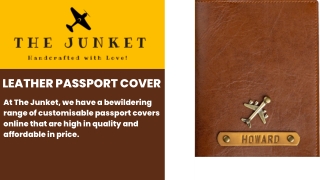 The Junket – Elegant & Durable Leather Passport Cover