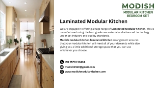 Laminated Modular Kitchen