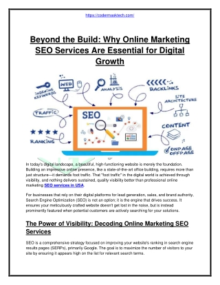 Beyond the Build_ Why Online Marketing SEO Services Are Essential for Digital Growth