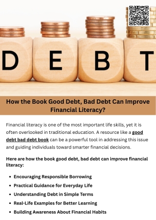 How the Book Good Debt, Bad Debt Can Improve Financial Literacy?