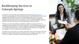 Professional and Affordable Bookkeeping for Colorado Springs Entrepreneurs