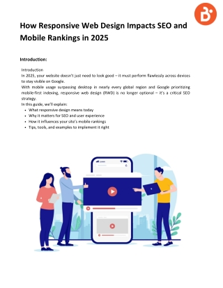 How Responsive Web Design Impacts SEO and Mobile Rankings in 2025