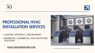 Professional HVAC Installation Services