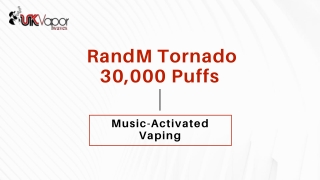 RandM Tornado 30,000 Puffs – Music-Activated Vaping