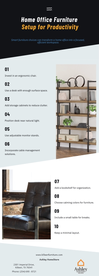 Home Office Furniture Setup for Productivity