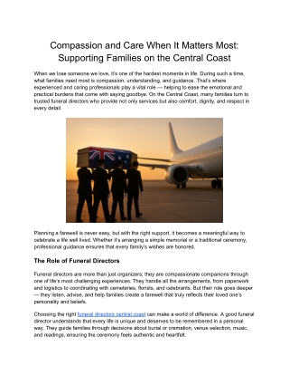 Funerals Newcastle | Dignified Services Since 1884