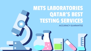 Advanced Material & Environmental Testing in Qatar