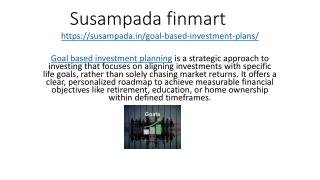 Goal Based Investment Plans
