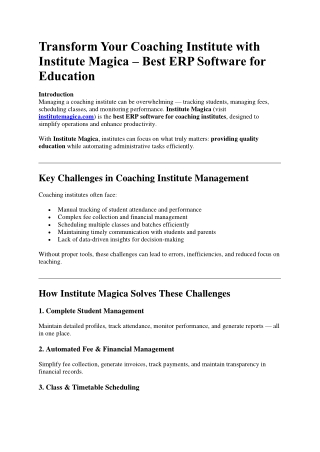 Best ERP Software for Education