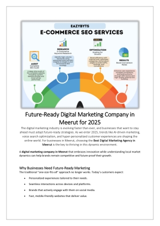Future-Ready Digital Marketing Company in Meerut for 2025