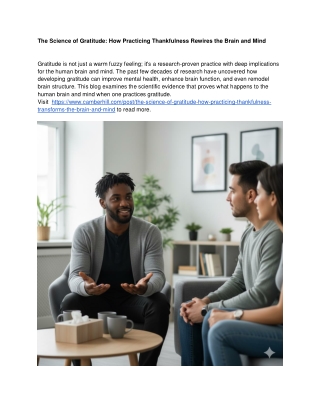 The Science of Gratitude_ How Practicing Thankfulness Rewires the Brain and Mind