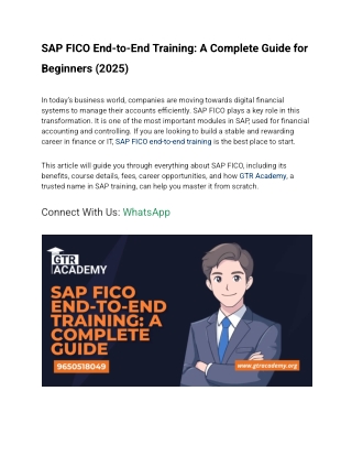 Master SAP FICO Online | Best Training with Certification