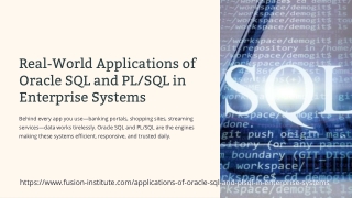 How Oracle SQL and PL/SQL Power Real-World Enterprise Solutions