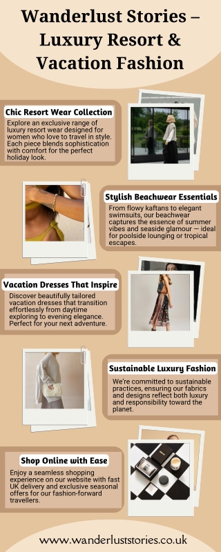 Wanderlust Stories  Luxury Resort, Beachwear & Vacation Fashion UK