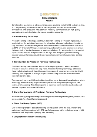 Precision Farming Technology