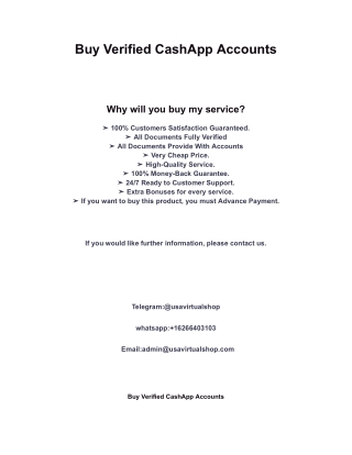 Buy Verified CashApp Accounts