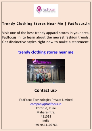 Trendy Clothing Stores Near Me Fadfocus.in