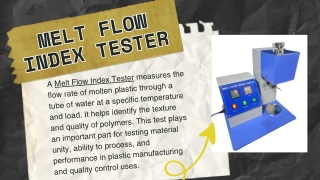MELT FLOW INDEX TESTER (6)