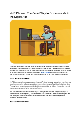 VoIP Phones_ The Smart Way to Communicate in the Digital Age