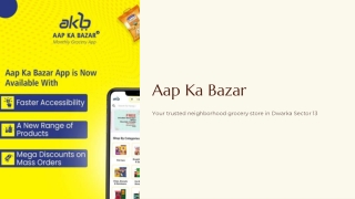 Aap Ka Bazar – Your Trusted Grocery & Convenience Store in Dwarka Sector 13